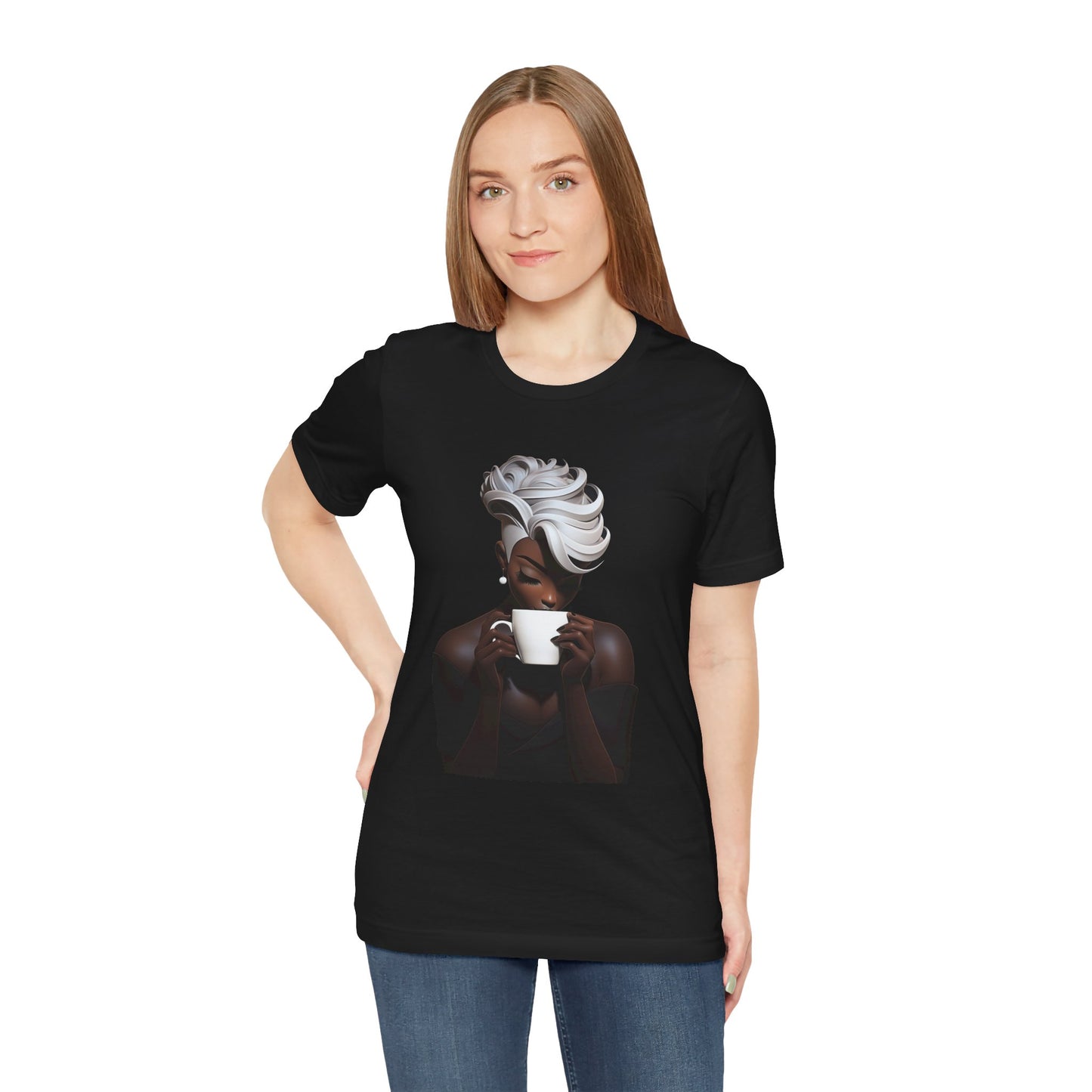 Lady Macchiato - Unisex Jersey Short Sleeve Tee