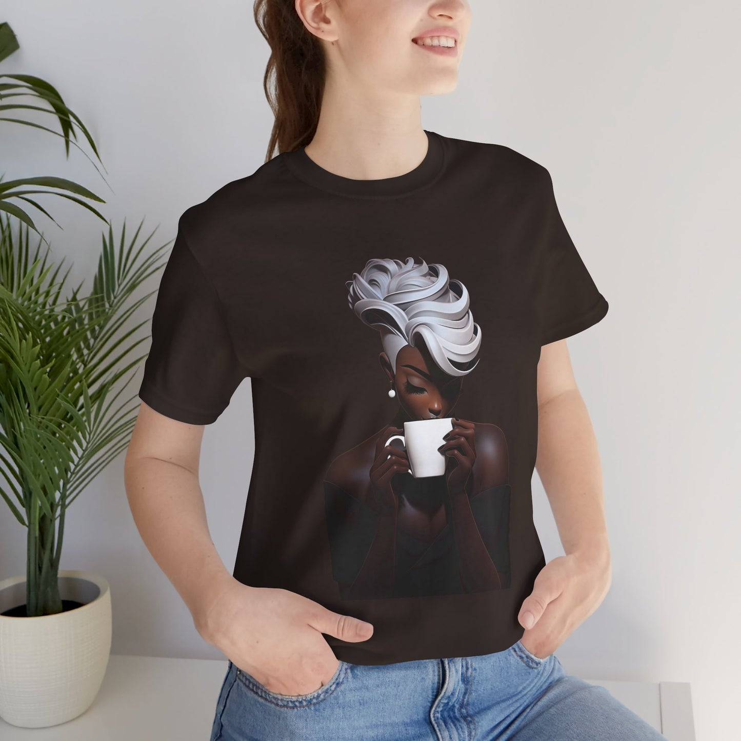 Lady Macchiato - Unisex Jersey Short Sleeve Tee
