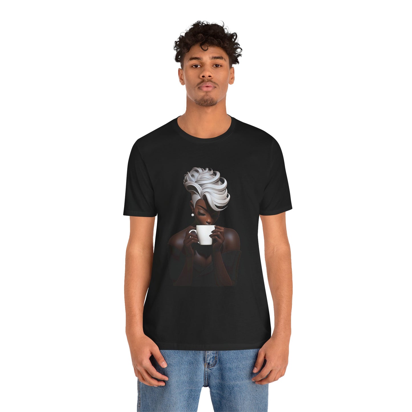 Lady Macchiato - Unisex Jersey Short Sleeve Tee