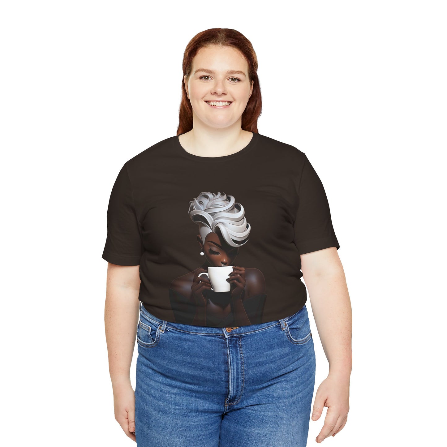 Lady Macchiato - Unisex Jersey Short Sleeve Tee