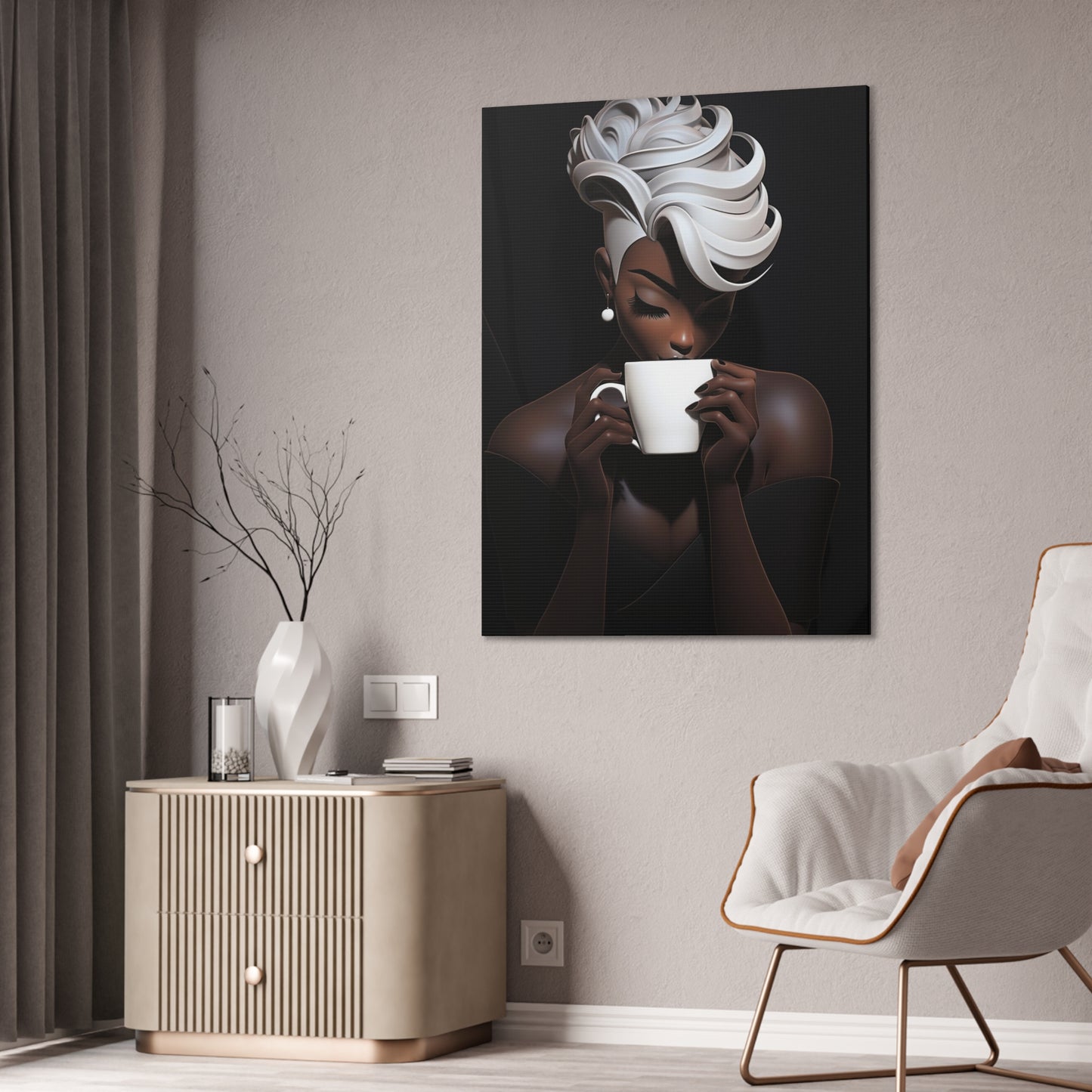 Cafe Macchiato - Canvas Stretched, 0.75"