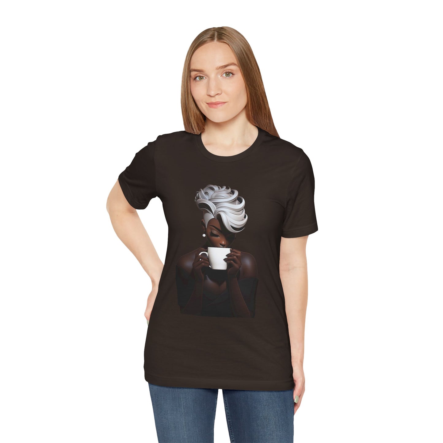 Lady Macchiato - Unisex Jersey Short Sleeve Tee