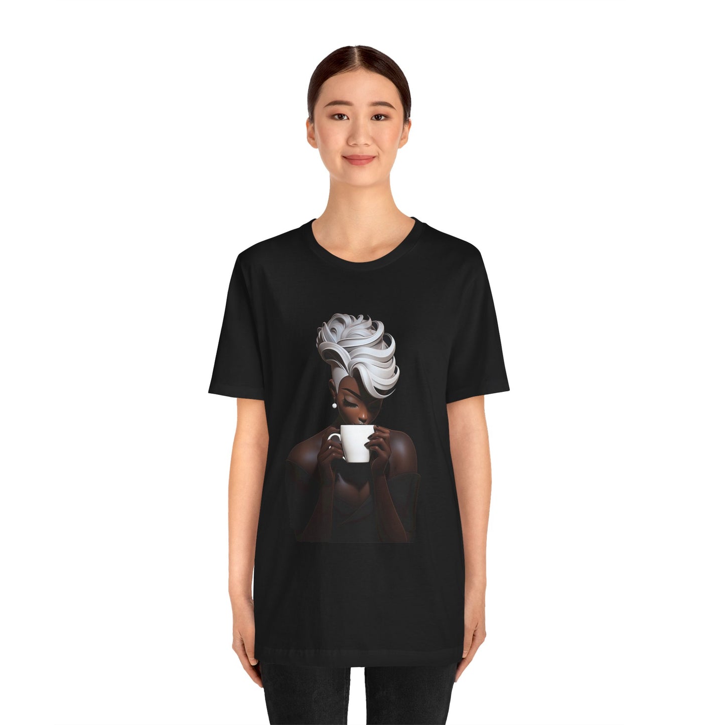 Lady Macchiato - Unisex Jersey Short Sleeve Tee