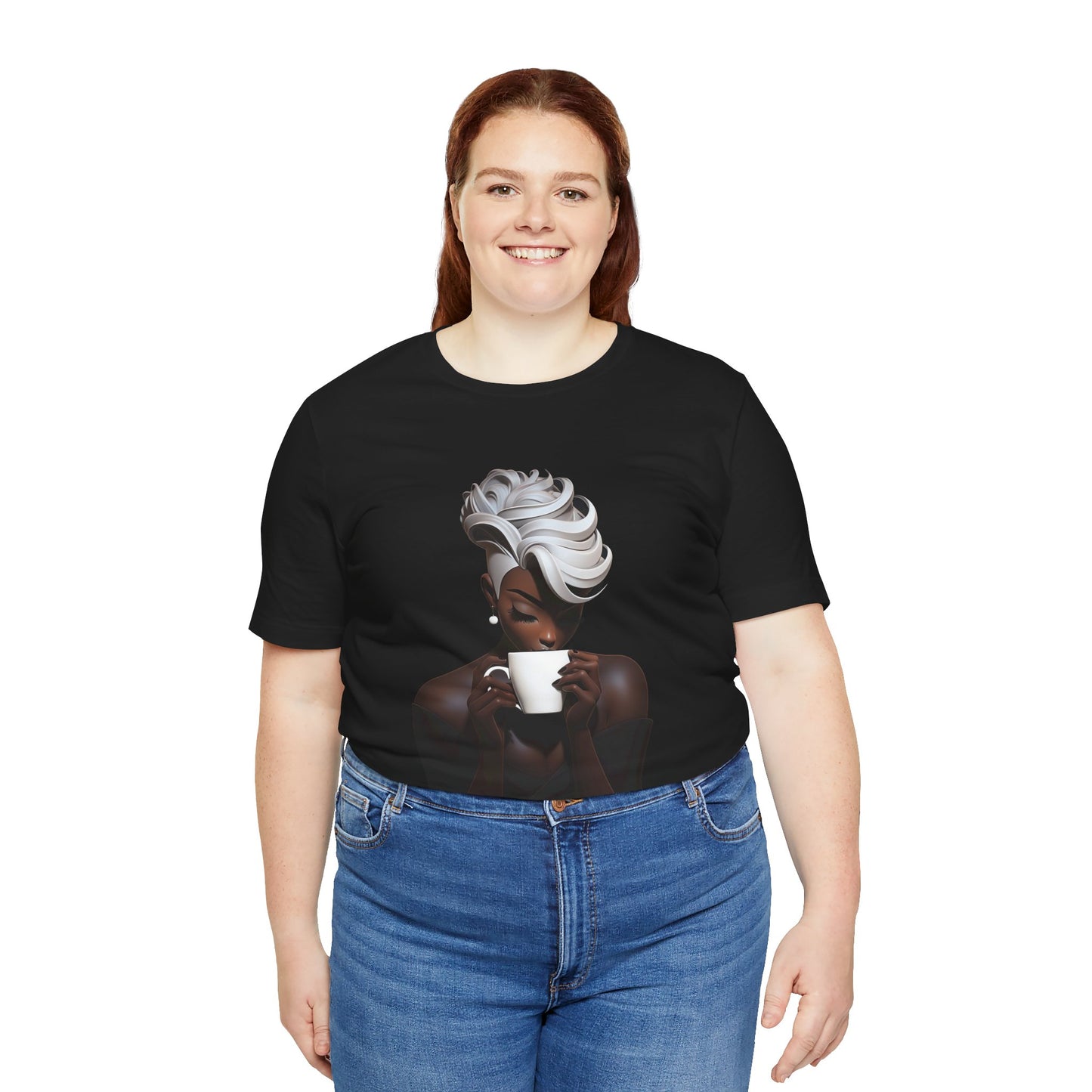 Lady Macchiato - Unisex Jersey Short Sleeve Tee