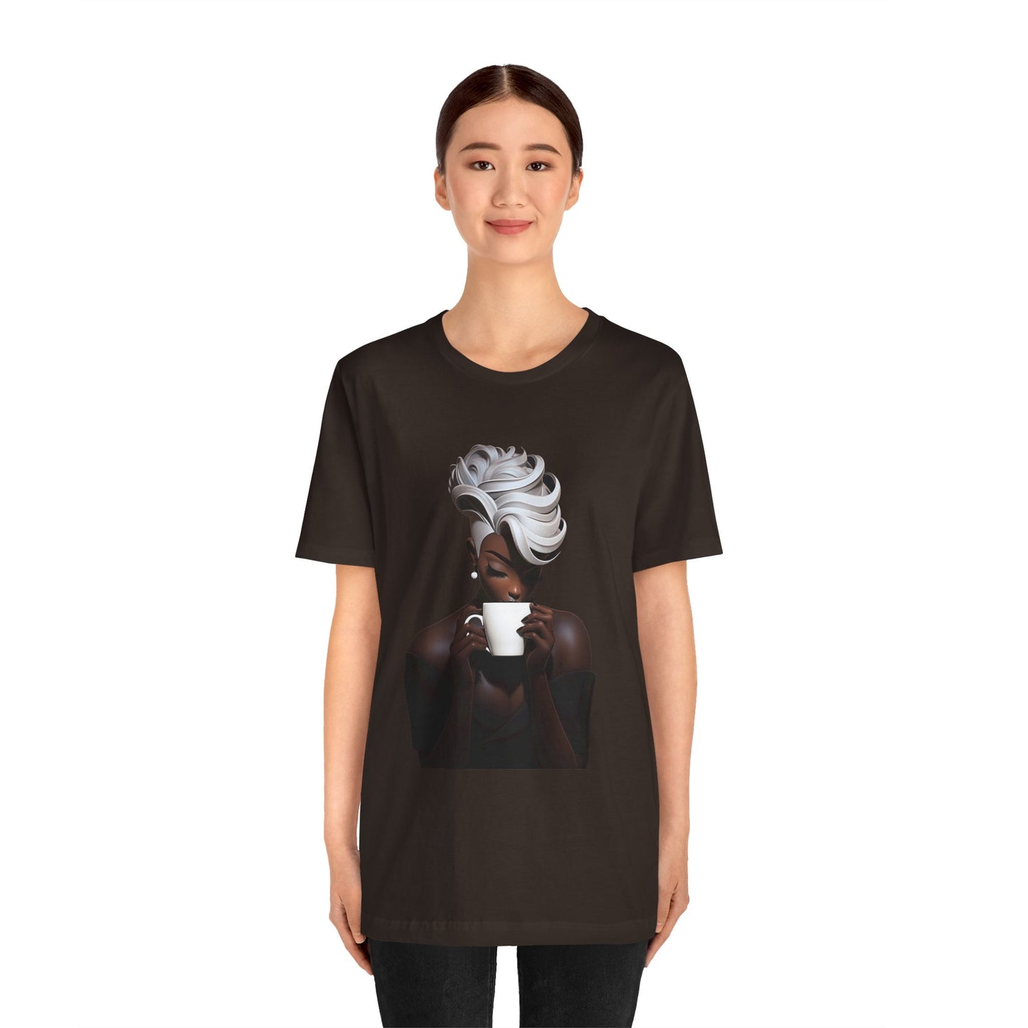 Lady Macchiato - Unisex Jersey Short Sleeve Tee
