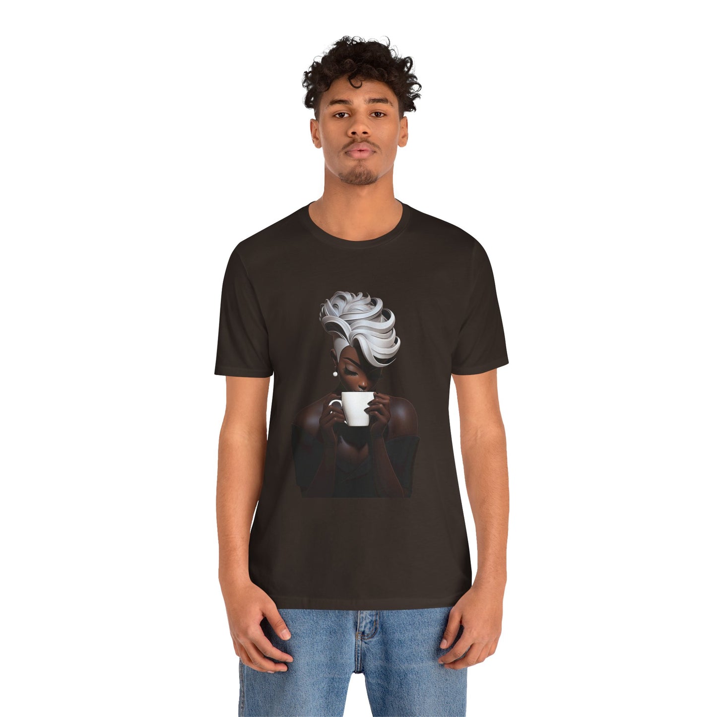 Lady Macchiato - Unisex Jersey Short Sleeve Tee
