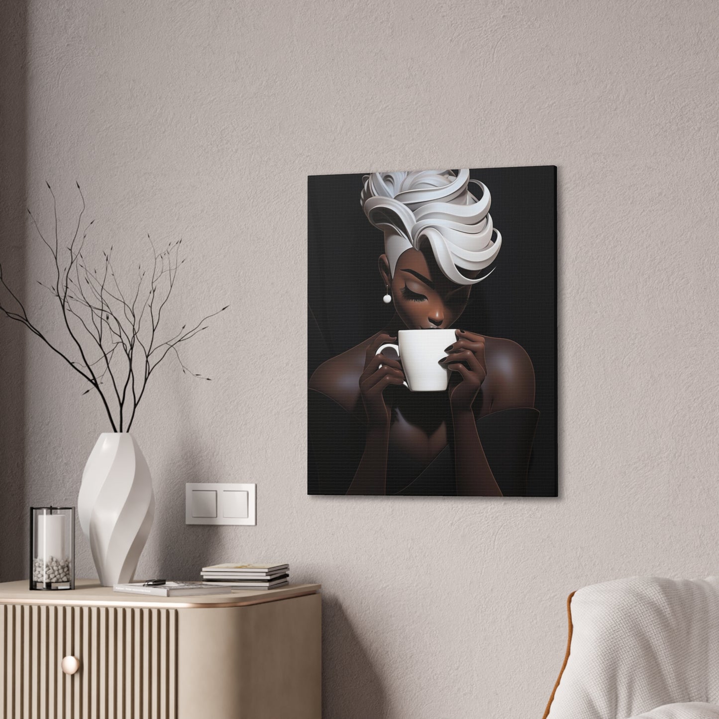 Cafe Macchiato - Canvas Stretched, 0.75"