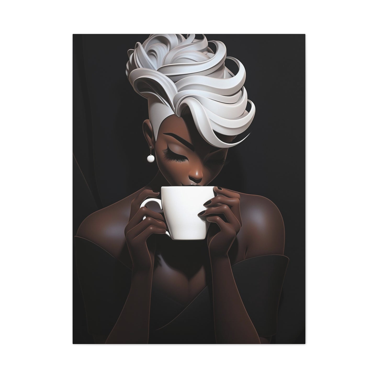 Cafe Macchiato - Canvas Stretched, 0.75"