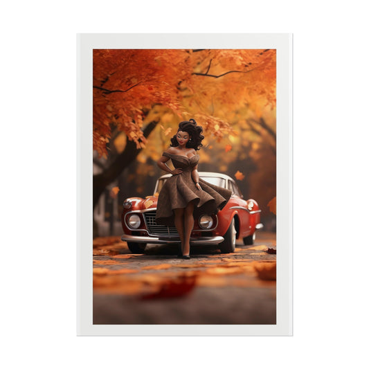Art Poster Cinnamon car
